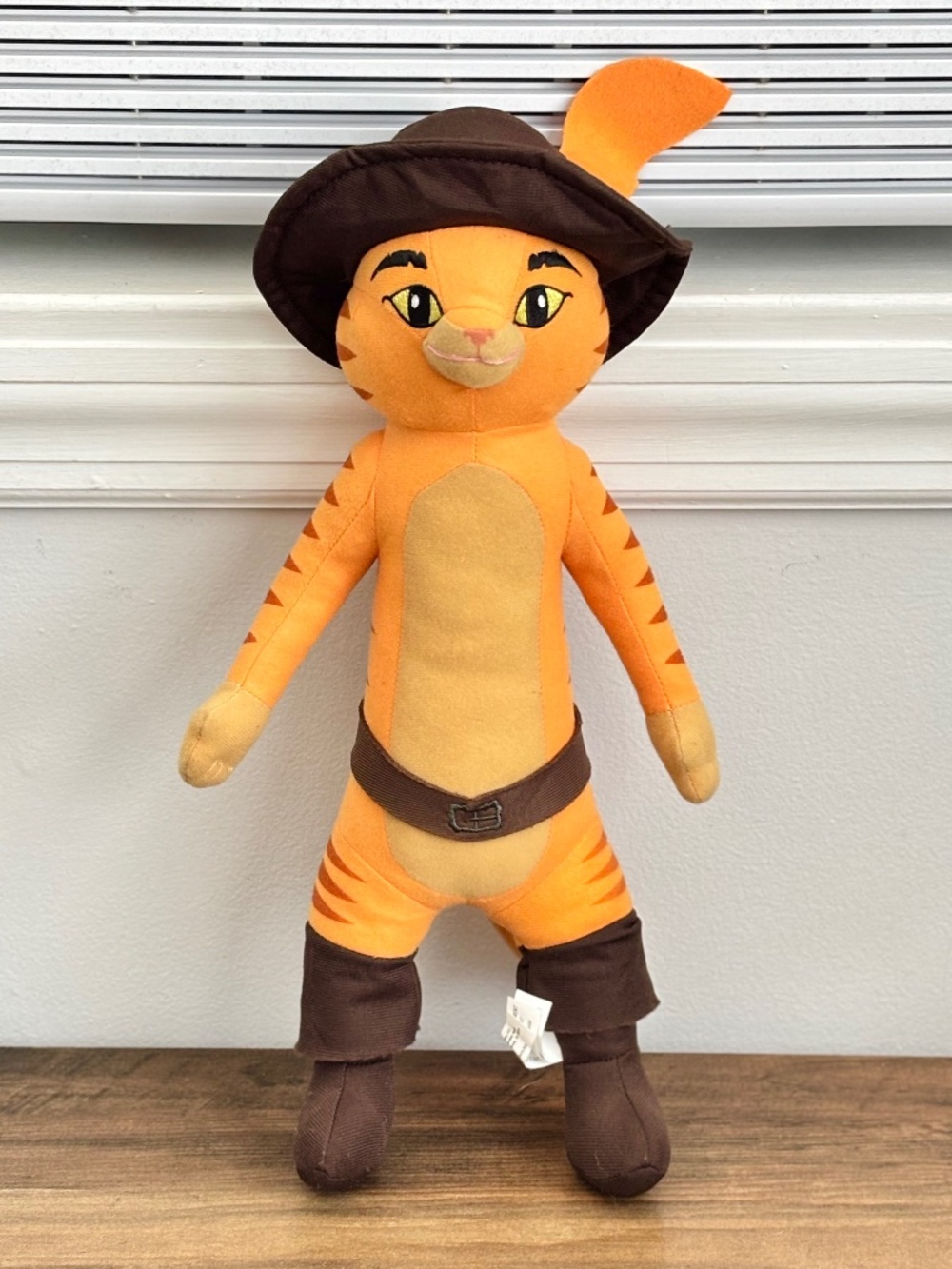 DreamWorks Puss in Boots Orange Cat Shrek Stuffed Animal Plush Toy Doll EUC 2011